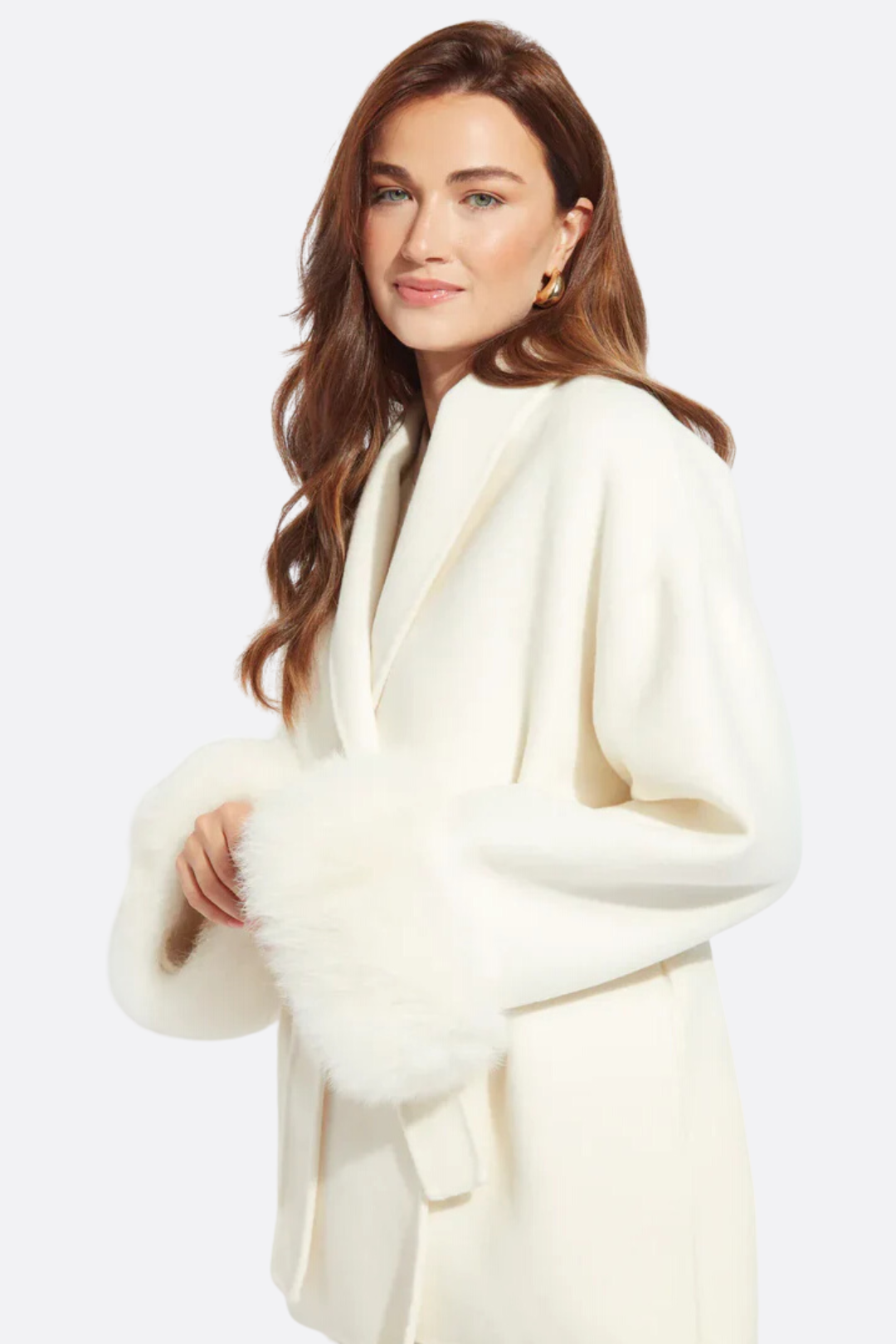Isabelle Fur Sleeve Coat